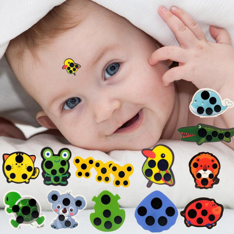 Temperature Strip Thermometer - 5 sztuk dziecko Cute Cartoon naklejka