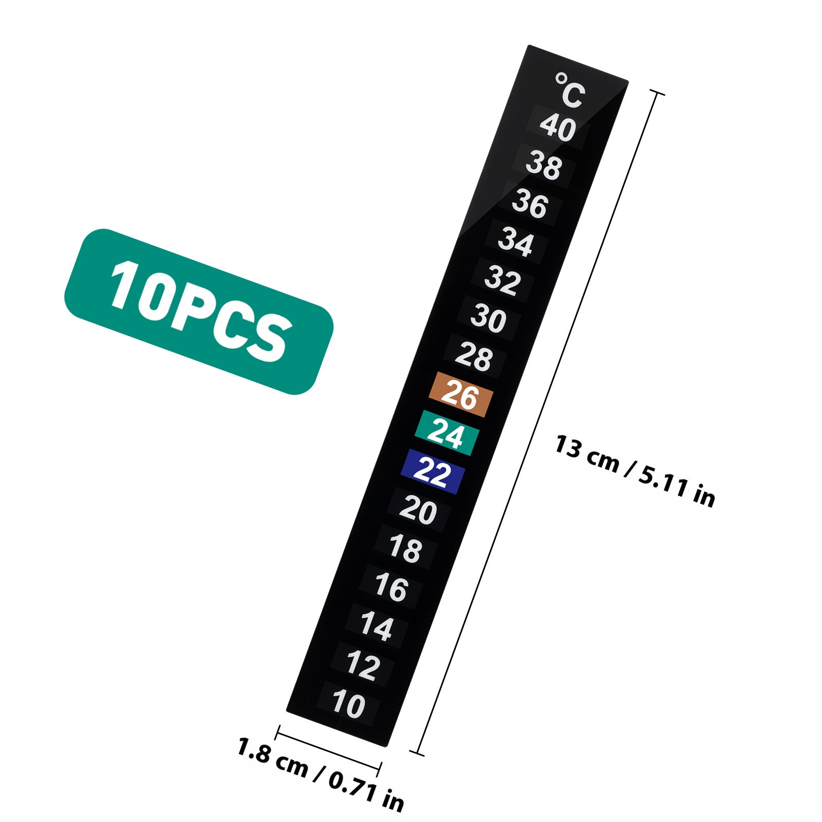10 szt. samoprzylepnych pasków – Temperature Strip Thermometer recenzja i cena