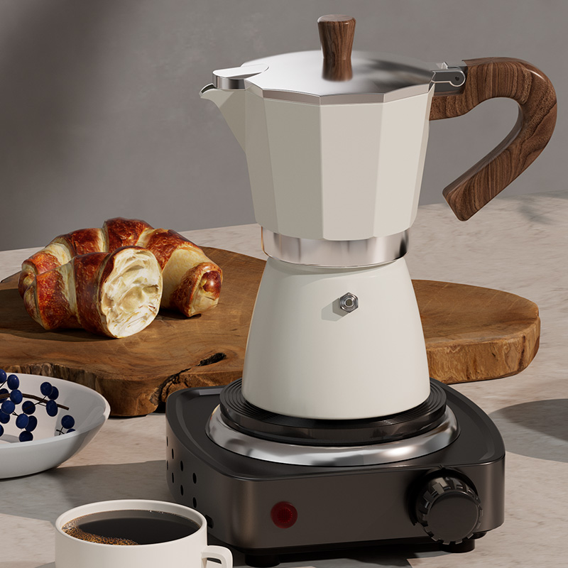 GIANXI Moka garnki 150/300ML V – Vintage Coffee Equipment recenzja i cena